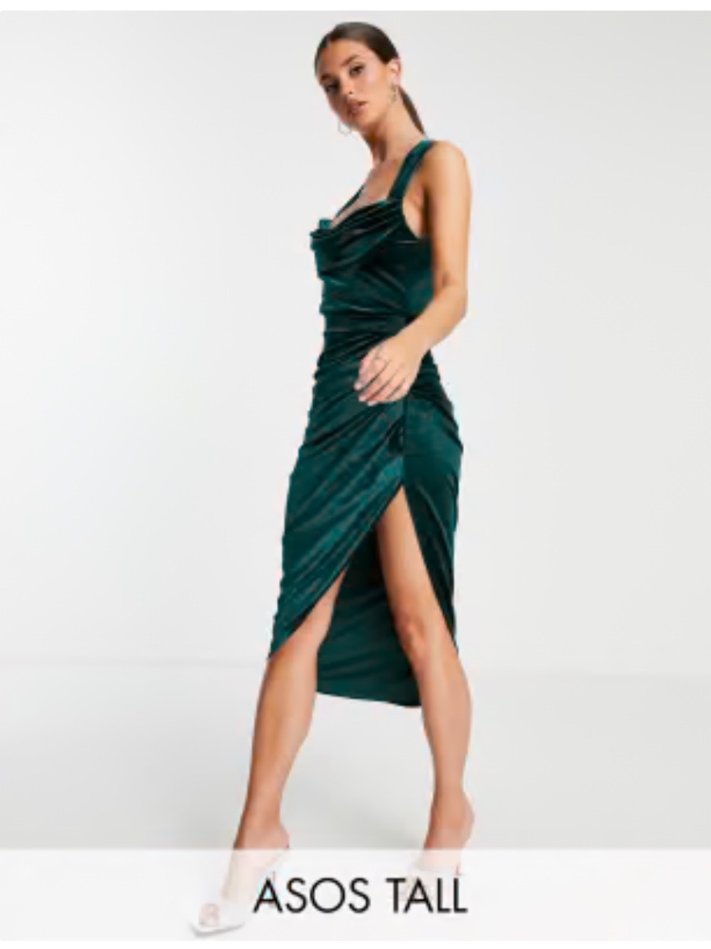 Like New Green Velvet Dress